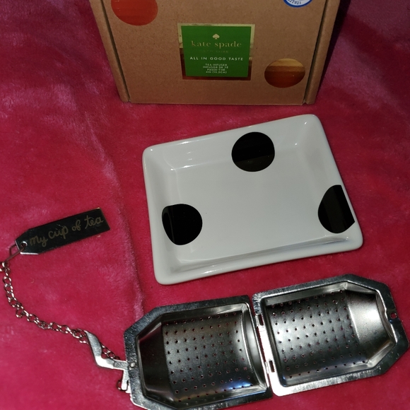deco dot kate spade tea set new